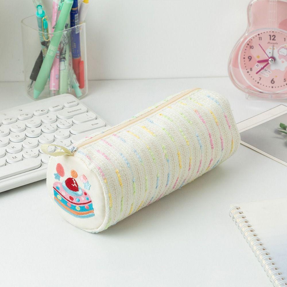 Soft Material Pencil Bag Floral Pattern Pencil Case Creative Pattern Pen Pouch School Stationery