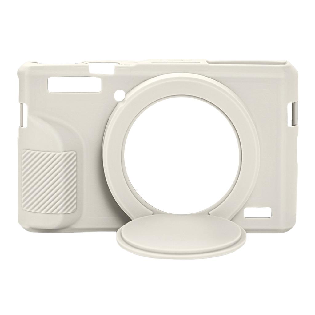 Silicone Protective Case with Detachable Lens Cover Soft Protective Silicone Sleeve Compatible for Canon Powershot G7 X Mark III