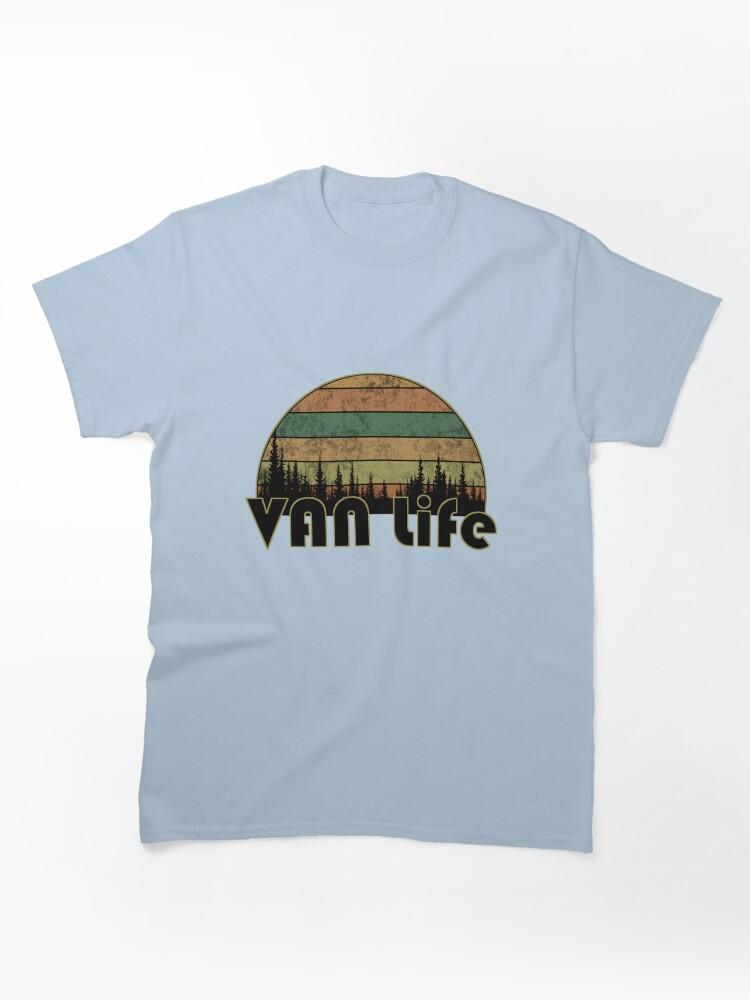 Wild Life Van Lovers, Retro Minimalist Van Life Classic Unisex T-Shirt