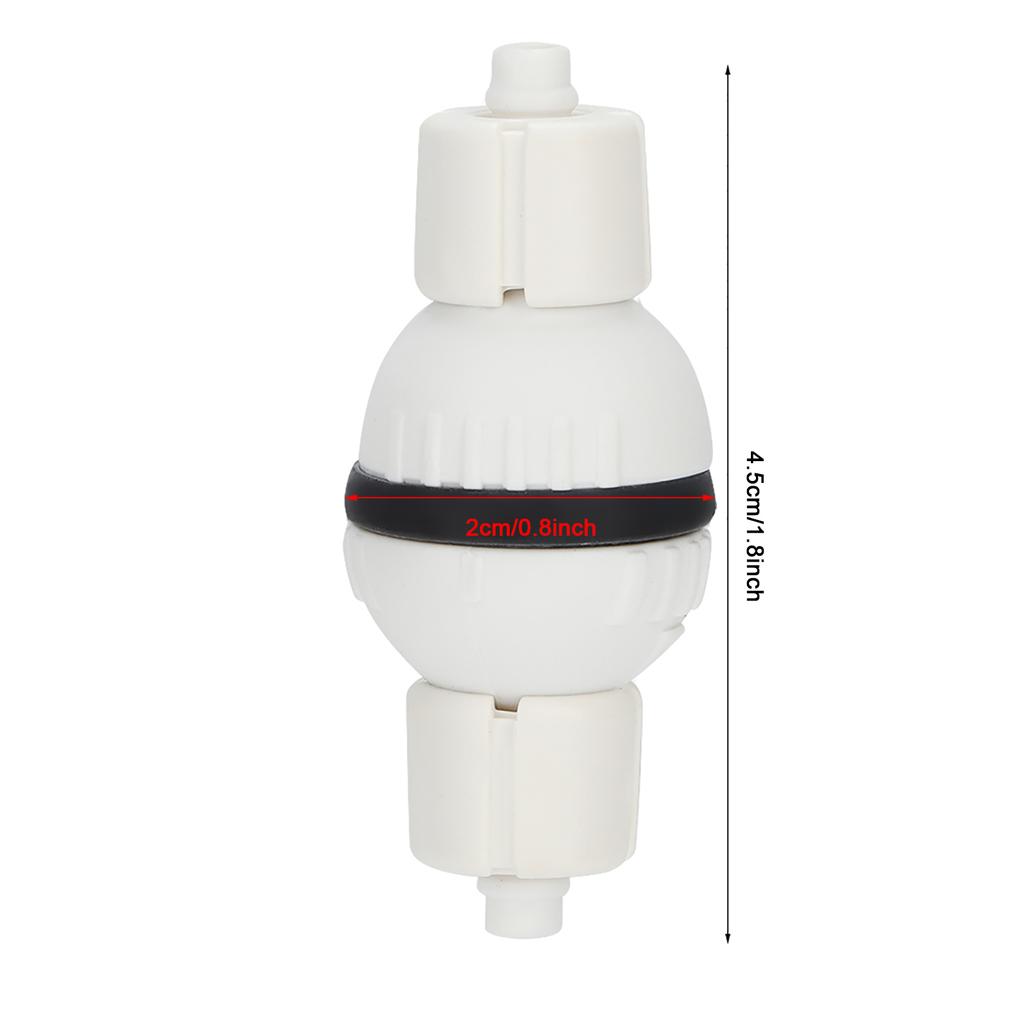 I-577 ABS Plastic Water Plants Fish   Explosion-Proof Check Valve CO2 Carbon Dioxide Control for Aquarium