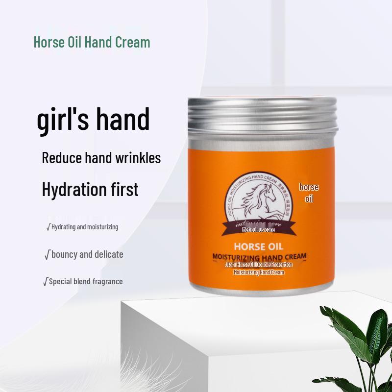 Jiaxi 80ml Rose Avocado Horse Oil Hand Cream for Autumn & Winter - Moisturizing & Hydrating.