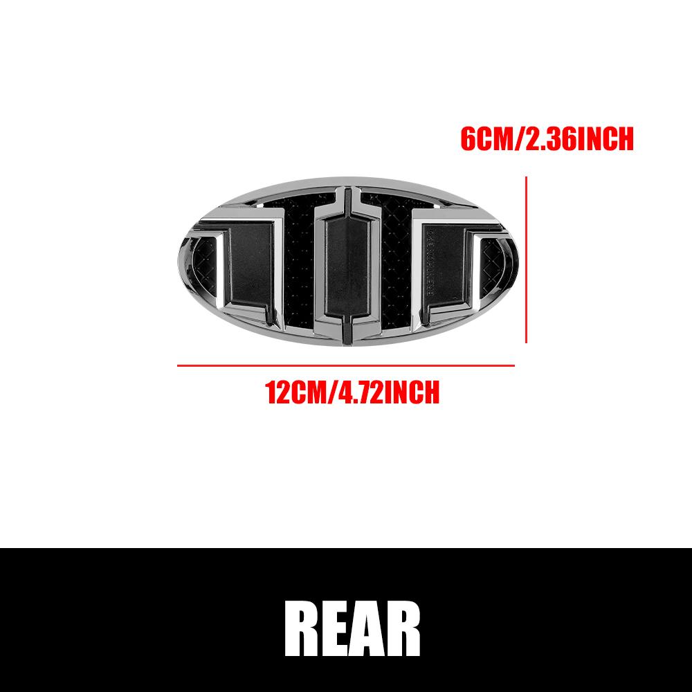 Car Accessories Front Grille Hood Rear Lid Trunk Stickers Badge For Kia Rio 2 3 K3 K5 Ceed Sportage Picanto Sorento Soul Optima