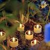 6 Stück Solarbetriebenes Kerzenlicht für den Außenbereich, wasserdicht, flammellos, für Party, Garten, Zuhause, Rasen, Tisch, Valentinstags-Atmosphäre-Dekor