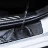 4Pcs Carbon Fiber Leather Car Door Sill Protection Strip For Renault DACIA Fluence Scenic Loguna Logan Twingo Clio Captur ZEO R777
