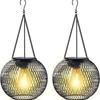 1/2PC Solar Lantern Outdoor, Upgraded Solar Lights for Outside Decorative Outdoor Hanging Lights Waterproof Solar Lanterns