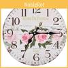 Classic Round Vintage Wall Clock Flower Home Office Living Room Timer Analog