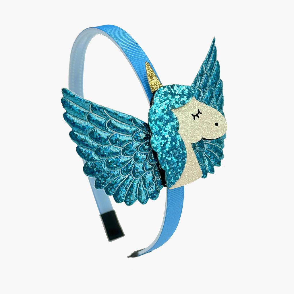 Fashion Unicorn Headbands for Girls Cute Wing Sequin Unicorn Hairbands Kids Hairhoops Children Kids Girls Party Hair Accessories