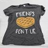 Friends Don't Lie Waffle Heart Womens Top Junior Graphic Tee Stranger Things