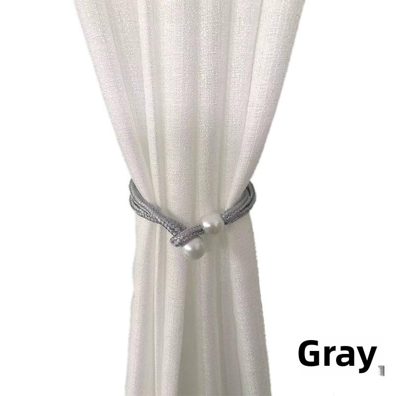 Creative Pearl Binding Rope and Tie for Curtain Decoration Light Luxury Living Room Curtain Buckle