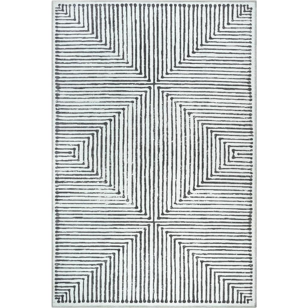 Spot Modern Striped Living Room Carpet Nordic Minimalist Style Bedroom Bedside Carpet