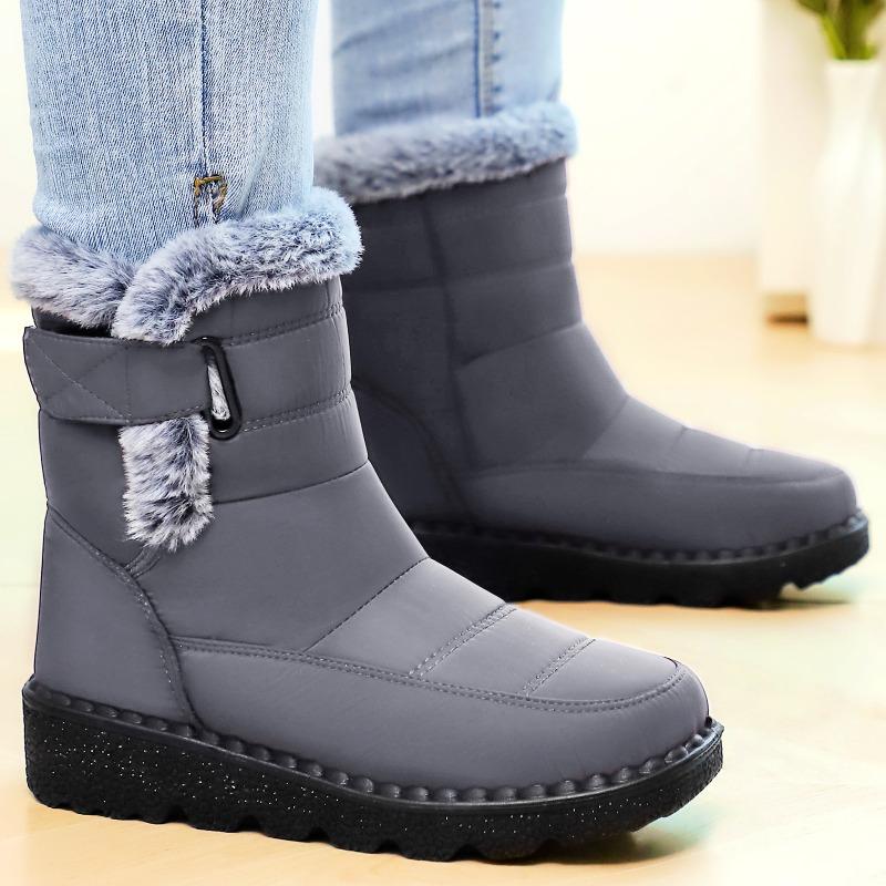 Cotton Shoes Women's Winter New Large Size Women's Snow Boots Piled Thickened Boots High Top Casual Women's Boots