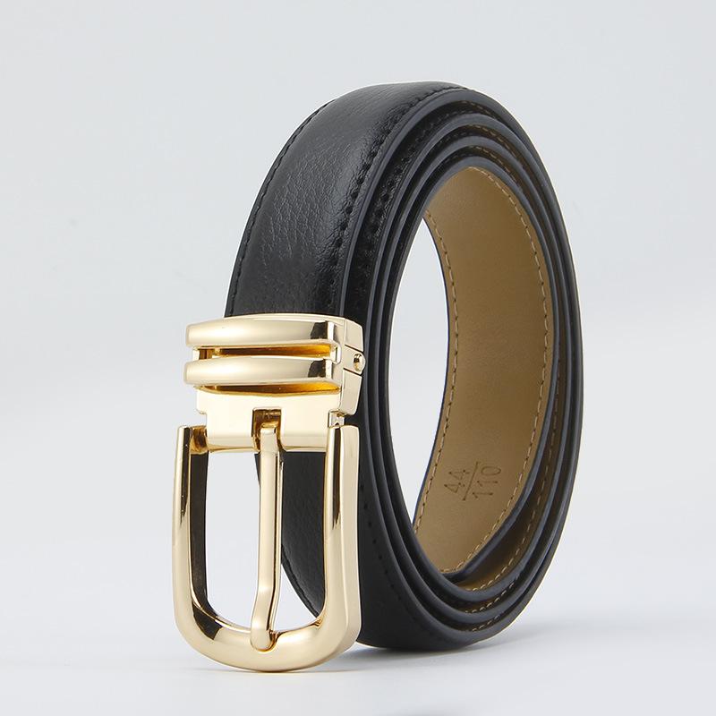 

Пояс с пряжкой-штифтом из личи женский из натуральной кожи универсальный тонкий пояс женский ремень для платья 100-125cm