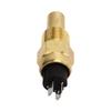Water Temperature Sensor 3/8NPT 3W Overheating Alarm Engine Coolant Temp Transducer for Diesel Gener