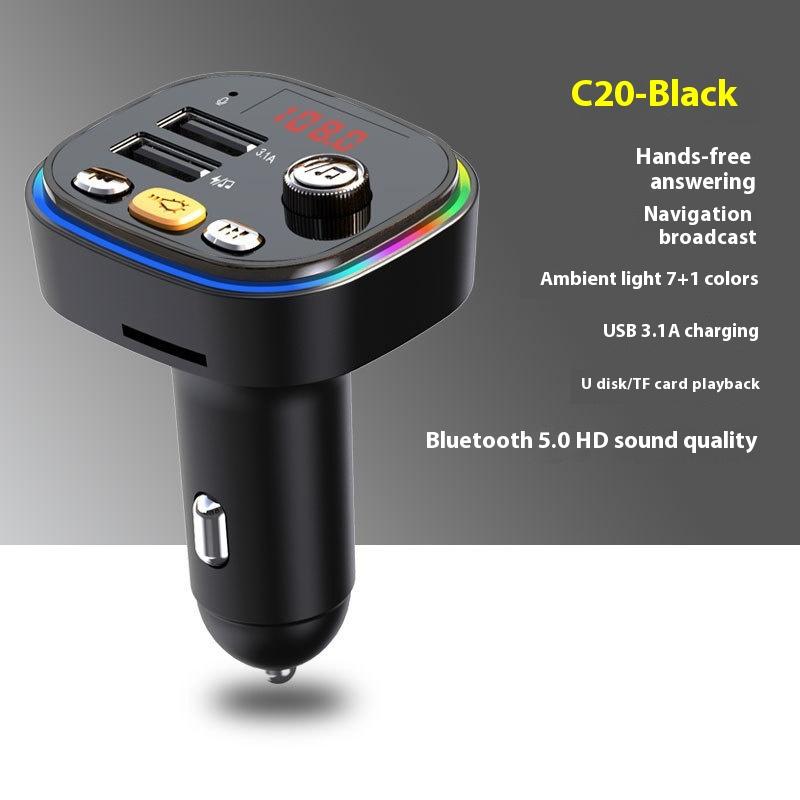 C20 Car Mp3 Bluetooth Player Car Charger Fm Transmitter Bluetooth Hands-free