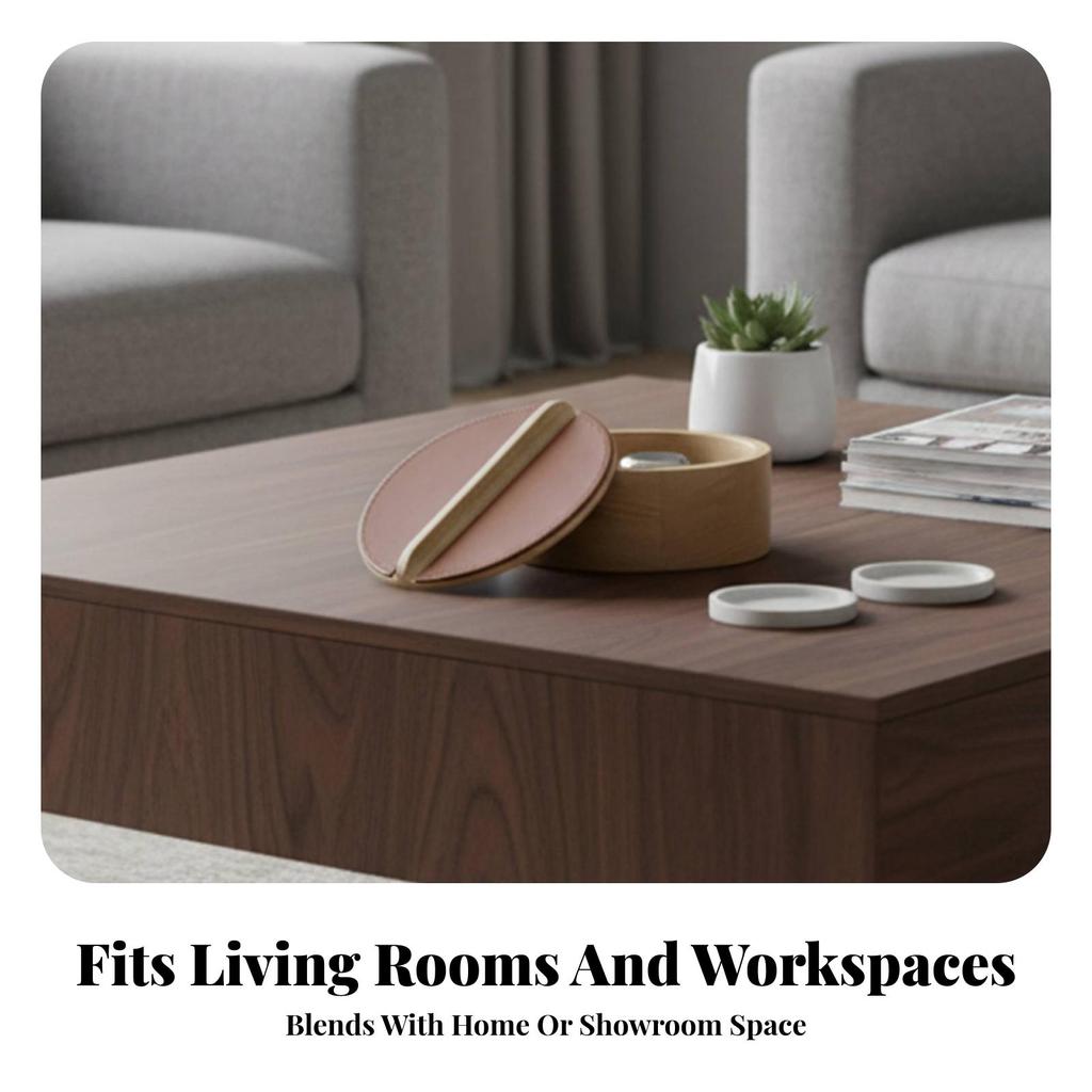 Solid Wood Storage Box Snug Lid Round Lifting Strip Cylindrical Wooden Jar