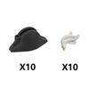 MOC Armes Médiévales Accessoire Briques Soldat Figurine Chapeau de Cow-boy Fusil de Chasse Arbalète Lance Armure Casque Masque Brique Jouet