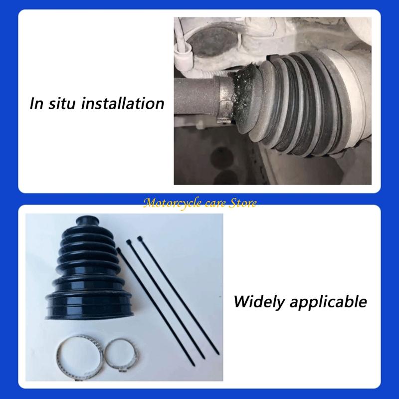 U75F Universal CV Joint Boot Replacement Constant Velocities Joint Boot Silicone Dust Cover For Drive Shaft