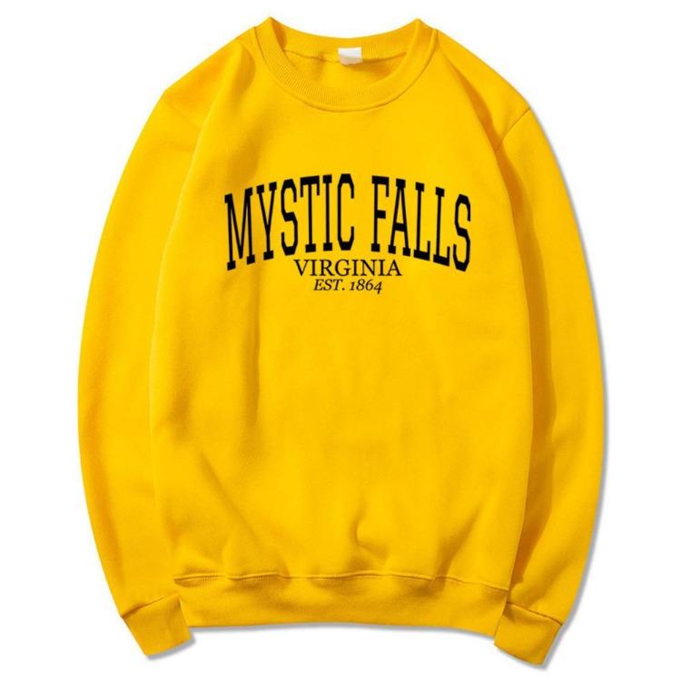 Comfortable Salvatore Hoodie Vampire Fan Gift Stefan and Damon Jumper Mystic Falls Cute Pullover Sweatshirt