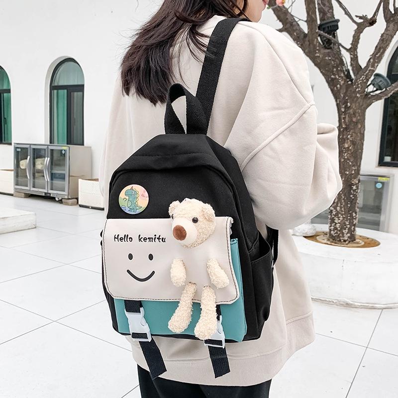 Süßer Cartoon-Kinderrucksack Für Jungen und Mädchen Leicht und Langlebig Geeignet für Vorschul- und Grundschüler Nylonmaterial Mittlere Größe