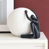 Creative Abstract Stereoscopic Figure Sculpture Resin Furnishings Vase Home Living Room Bedroom Study Art People Decoration, 1Pc