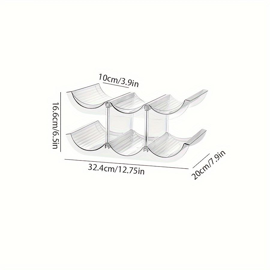 

2/3 Layers Stackable Water Bottle Wine Rack Storage Refrigerator Wine Rack Kitchen Storage Organizer for Champagne Water Bottles