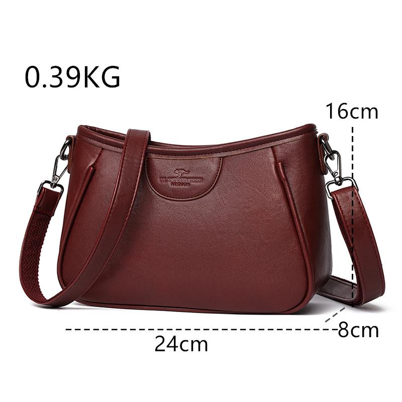 Brand Luxury Leather Woman Handbags Shoulder Crossbody Tote Bag Ladies Designer Crossbody Sac High Quality Daily Commuter Bags