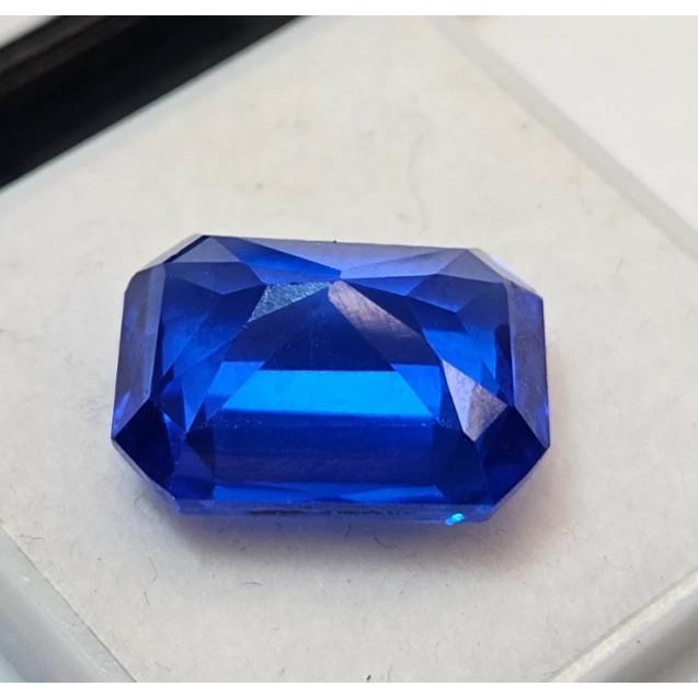 Certified Natural Blue Sapphire Emerald Cut 10+ Ct Stunning Loose Gemstone