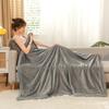 Double Layer Plush Four Season Universal Blanket Large Size Double Thin Quilt Single Sofa Blanket Outward Travel Blankets Solid Color Bed Sheet 1pcs