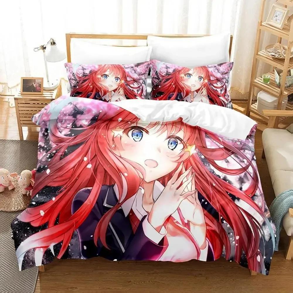 The Quintessential Quintuplets Bedding Set Single Twin Full Queen King Size Bed Set Aldult Kid Bedroom Duvet Cover Sets 3D Anime