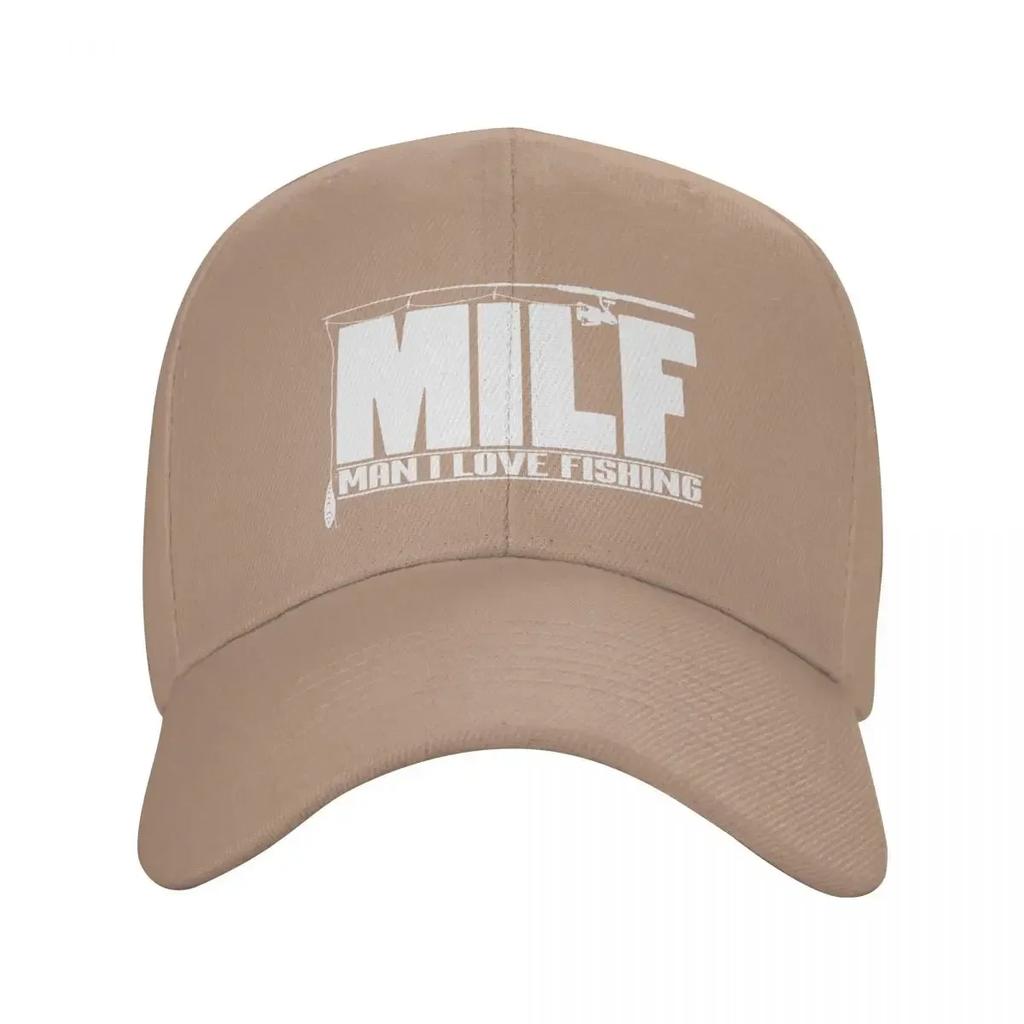 Classic Milf Man I Love Fishing Baseball Cap Men Women Adjustable Fisherman Fish Gift Dad Hat Sports Snapback Caps