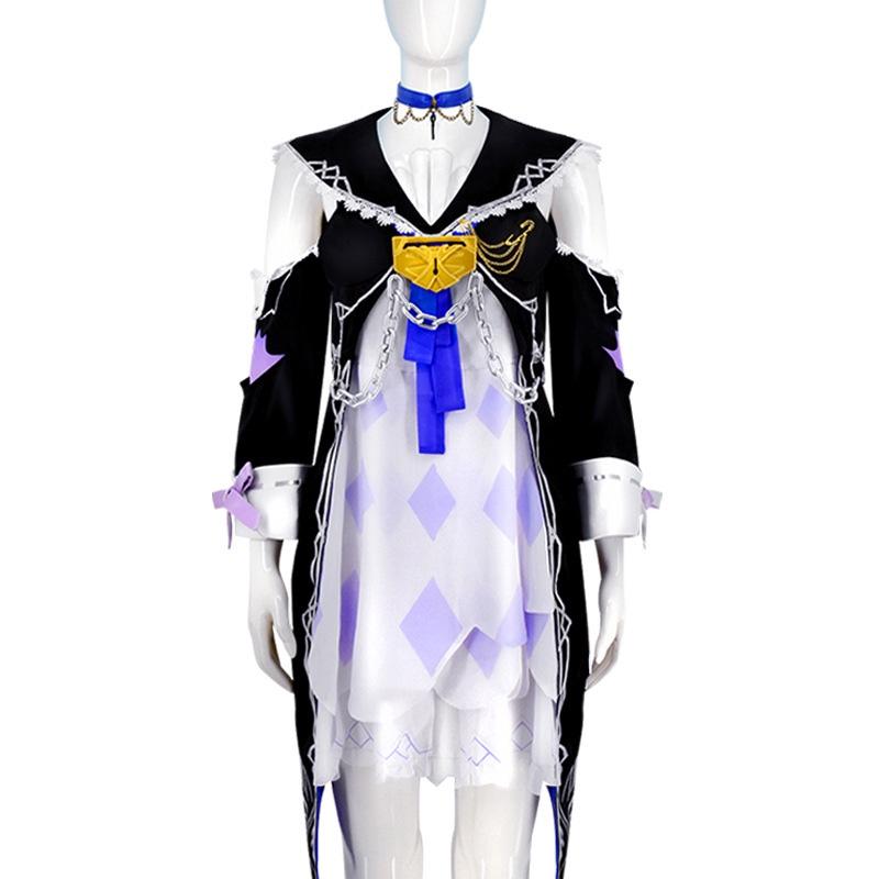 Schwarzes Turm-Cosplay-Kleid für Damen, bequem und stilvoll!