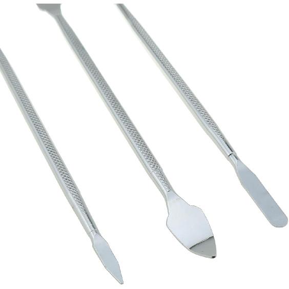 DGZZI 3PCS 175mm 177mm 163mm Metal Double Ended Flat Pry Bar Computer Repair Dismantling Bar Electronics Opening Pry Tool Repair Kit Mobile Phone