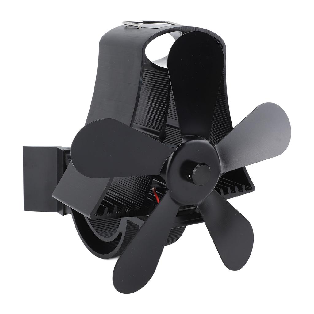 Magnetischer Wandkaminventilator Leise 5-Blatt Wärmegetriebener Holzofenventilator Scheitholz
