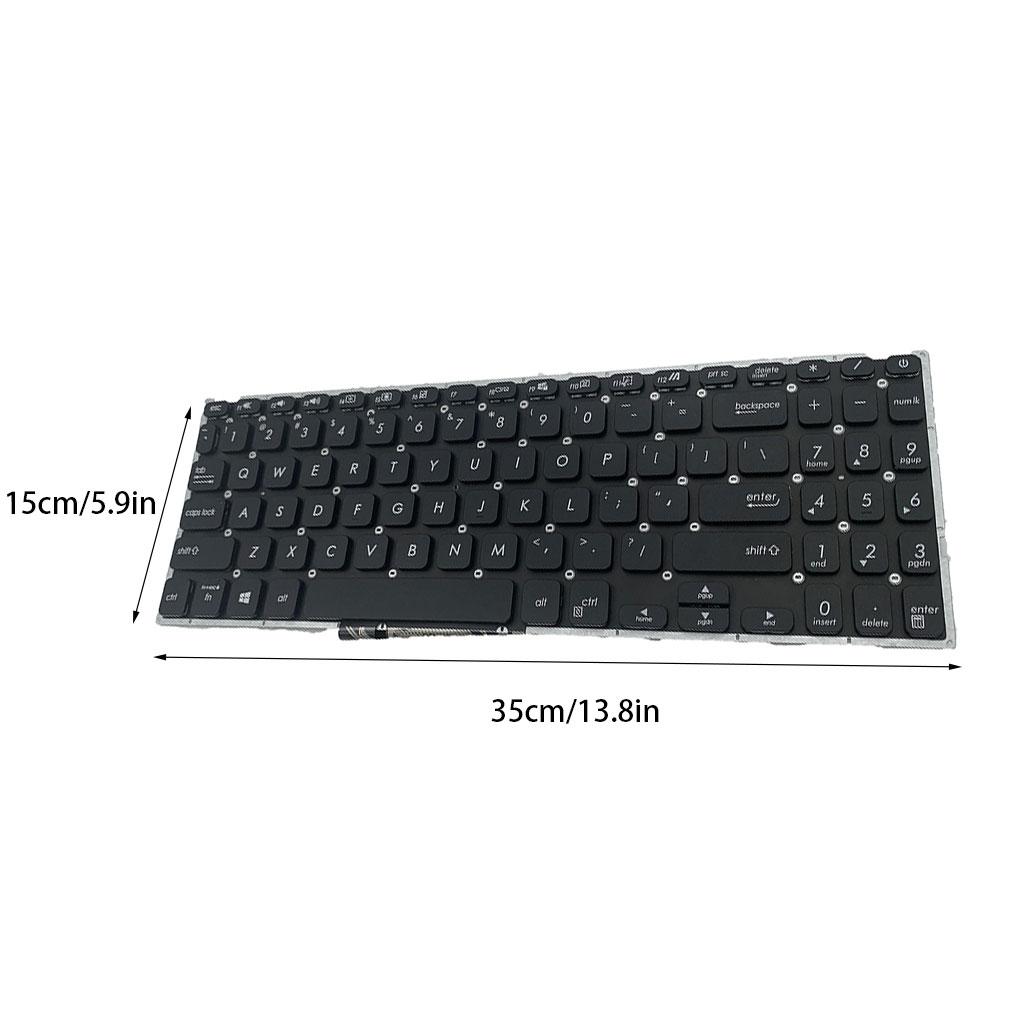 Laptop Keyboard Computer Accessory Sensitive Replace Input Component PC US Layout Inputting Keypad Replacement for X509