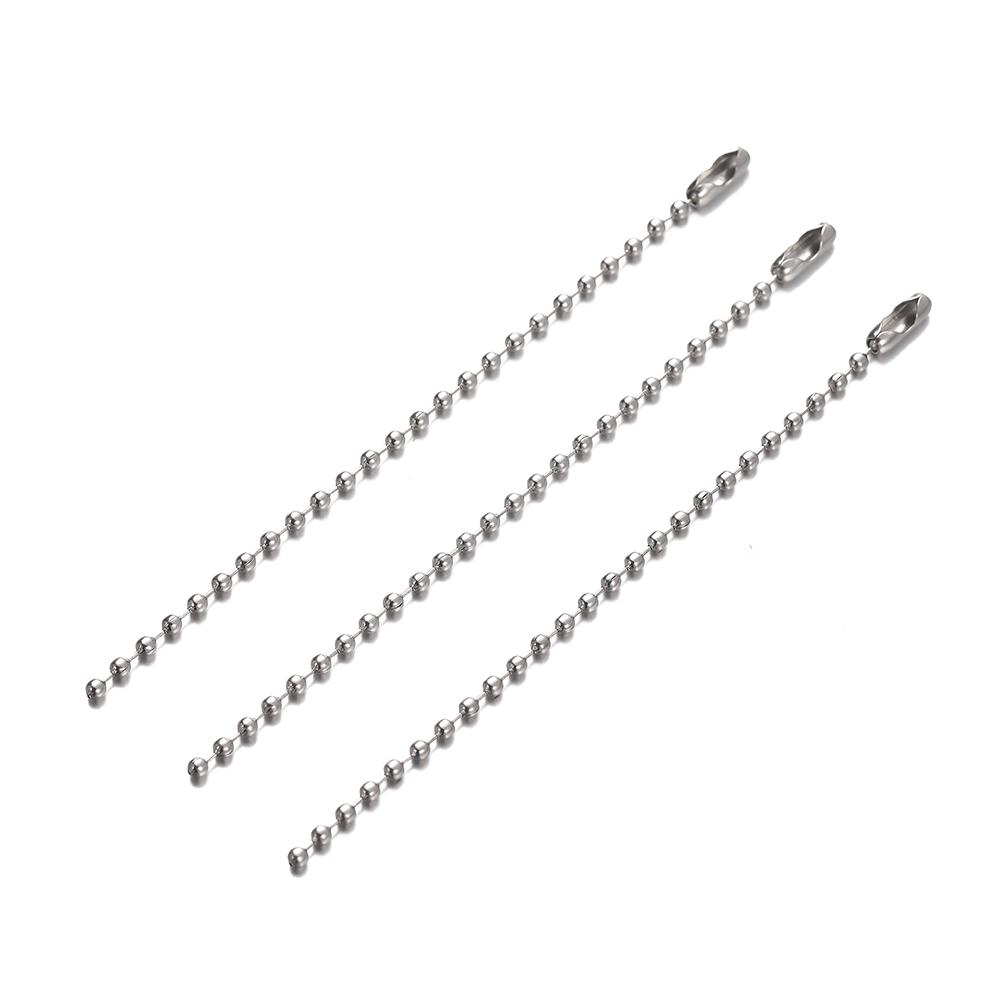 10/20pcs Colorful Ball Bead Chains Fits Key Chain Hand Tag Connector For DIY Bracelet Jewelry Making Accessorise Length 10CM