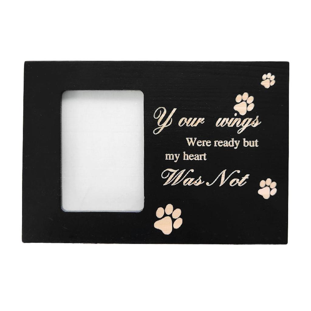 Pet Urns with Photo Frame Funeral Cremation Small Box Wood Urn Loving Memory Pet Urn+Picture Frame Gift Handicraft