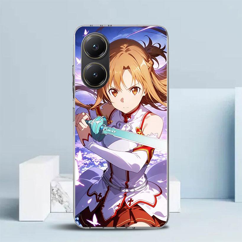 Sword Art Online Yuuki Asuna Phone Case For Xiaomi Poco F7 Ultra X5 X6 X7 Pro M7 Redmi 15C 15 13C 13 12C 12 10C 10 10A 9 9C 9A 9