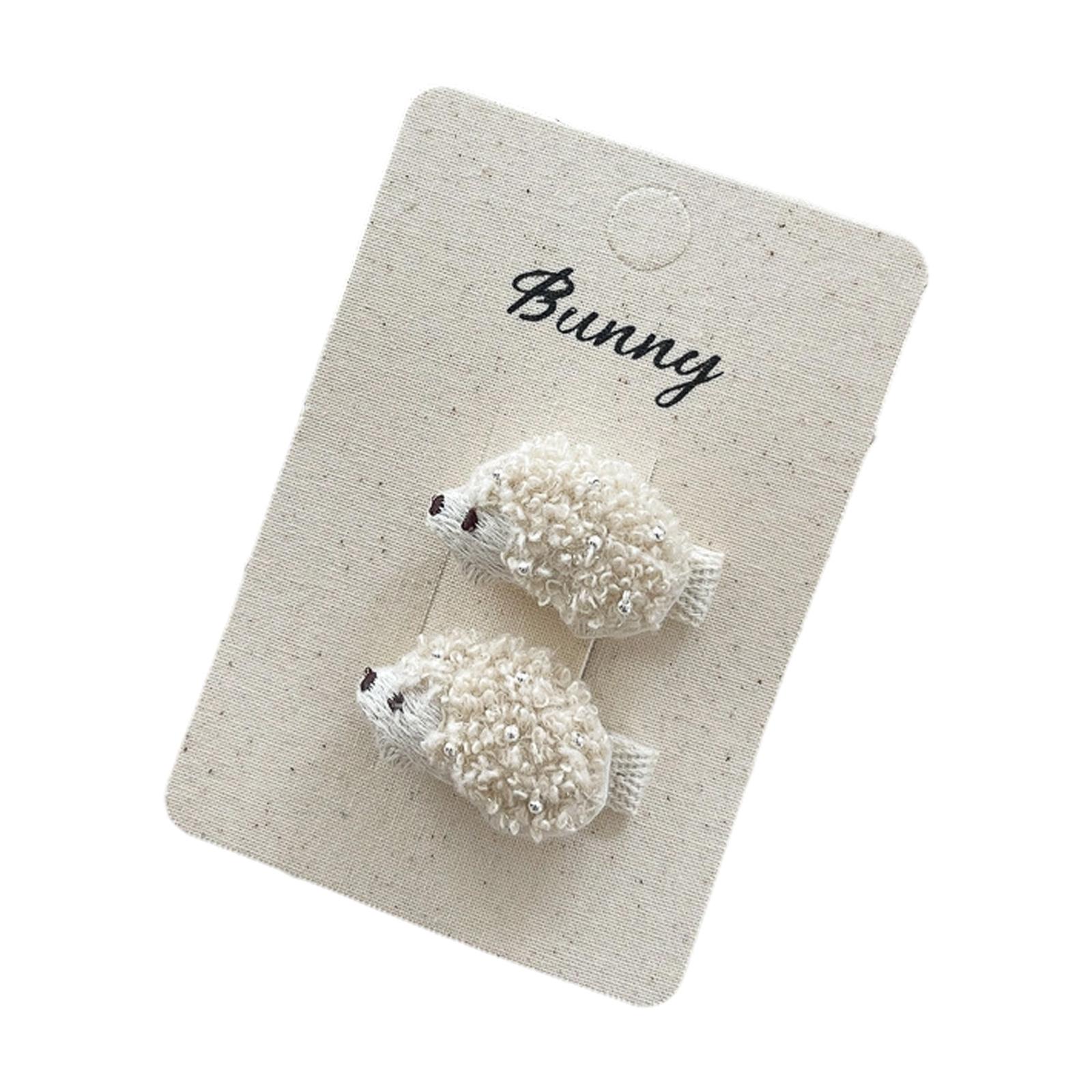 Kids Fabric Hair Clip With Hedgehog Pattern Adjustable Hair Ties Skin Friendly Accessories For Baby Girls