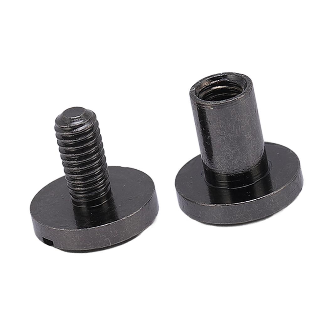 20 Set Rivet Zinc Alloy Back Slot Screw Stud Set for Belts Bags Shoes Clothing Leathercraft