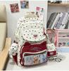 Schoolbag Japanese Ins Cute College Style Make-up Bag Female High-value Primary and Secondary School Students Grades 1-1 Two-piece Backpack