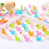 50/100Pcs Mini Ducks Glitter Resin Ducks Mini Resin Animals Figures To Hide Glow In The Dark Tiny Duck Figures