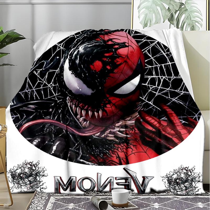 Venom Artwork Print Flannel Blanket, Soft Warm Lightweight Throw Blanket for Living Room,Sofa Bed Camping Office