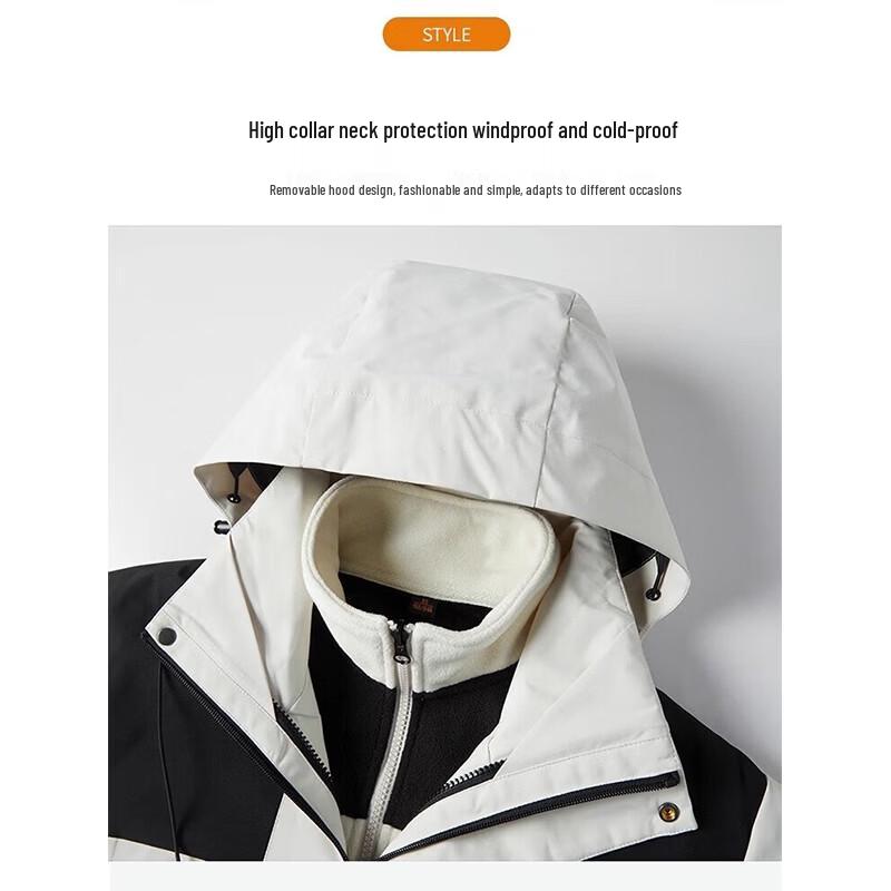 JEEP Men's 3-in-1 Windproof Warm Outdoor Jacket