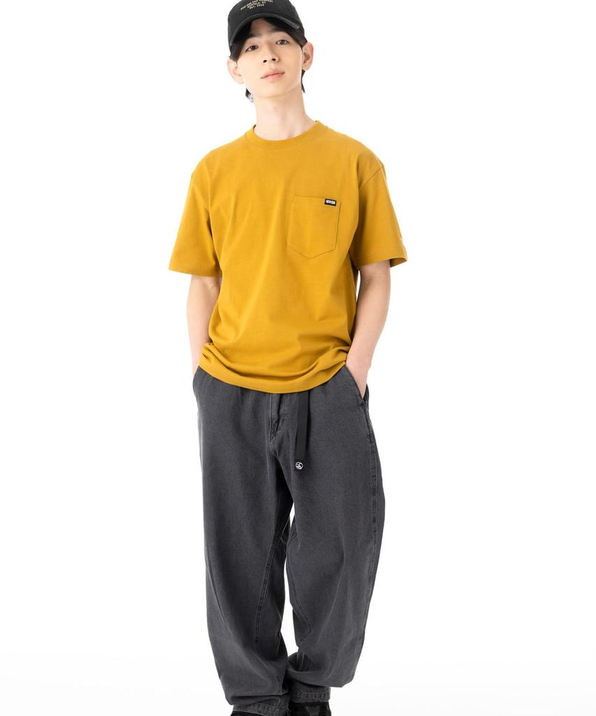 NEW ERA Short Sleeve Pocket T Shirt Brushed Bronze S Cotton Pocket Tee Mini Brand Logo S/S
