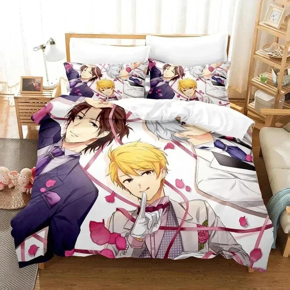

Anime Idolmaster SideM Bedding Set For Bedroom Soft Modern Bedspreads Comefortable Kids Duvet Cover Quilt Cover And Pillowcase 70x133cm 3pcs