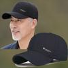 Baseballkappe für Damen und Herren für mittleres und höheres Alter, geeignet zum Laufen, bestickte schwarze Baseballkappe für Herren
