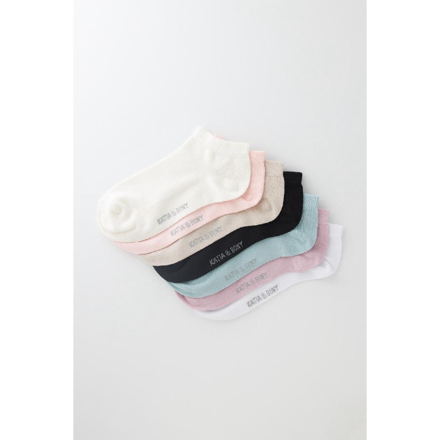 

Жіночі різнокольорові чоботи-шкарпетки з 7 предметів 35-39 синій