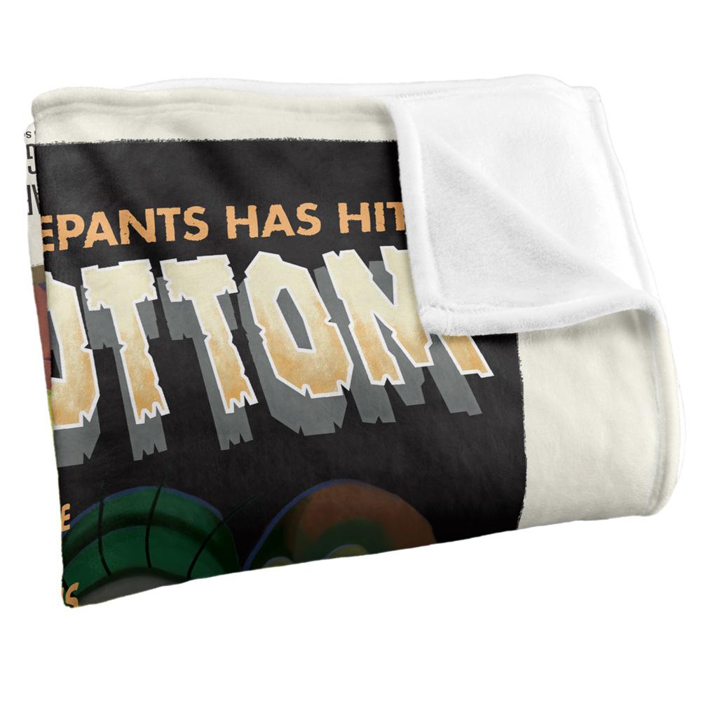 SpongeBob SquarePants Rock Bottom Silky Supersoft Blanket