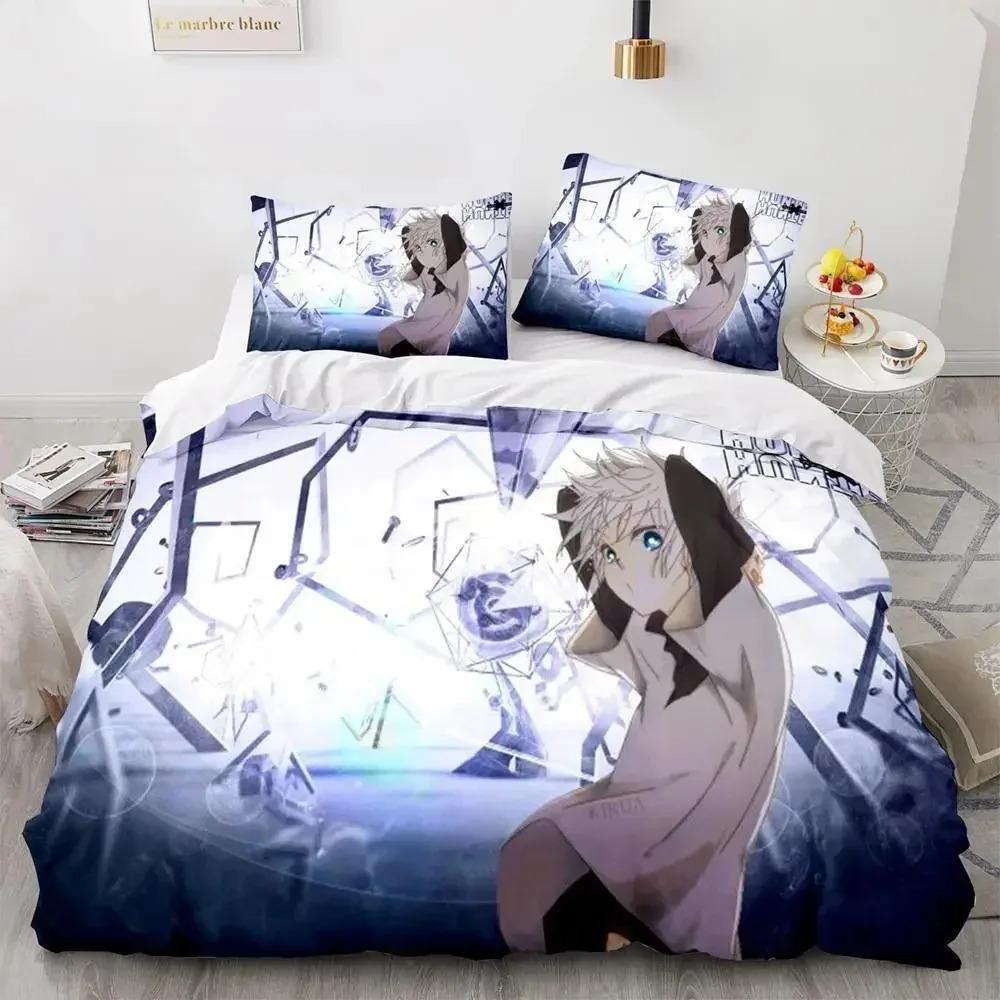 HUNTER×HUNTER Bedding Set Single Twin Full Queen King Size Bed Set Aldult Kid Bedroom Duvetcover Sets Bed Furniture Set Bedroom