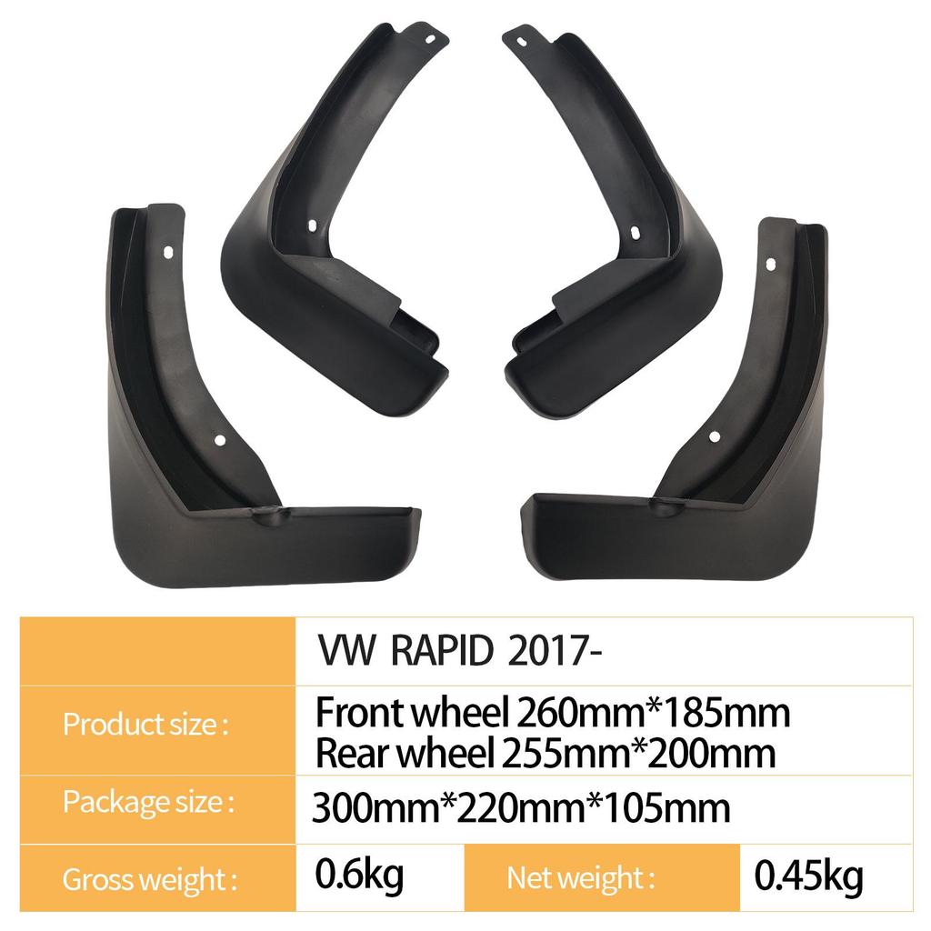 Compatible Mudguards for 2017 Volkswagen Santana